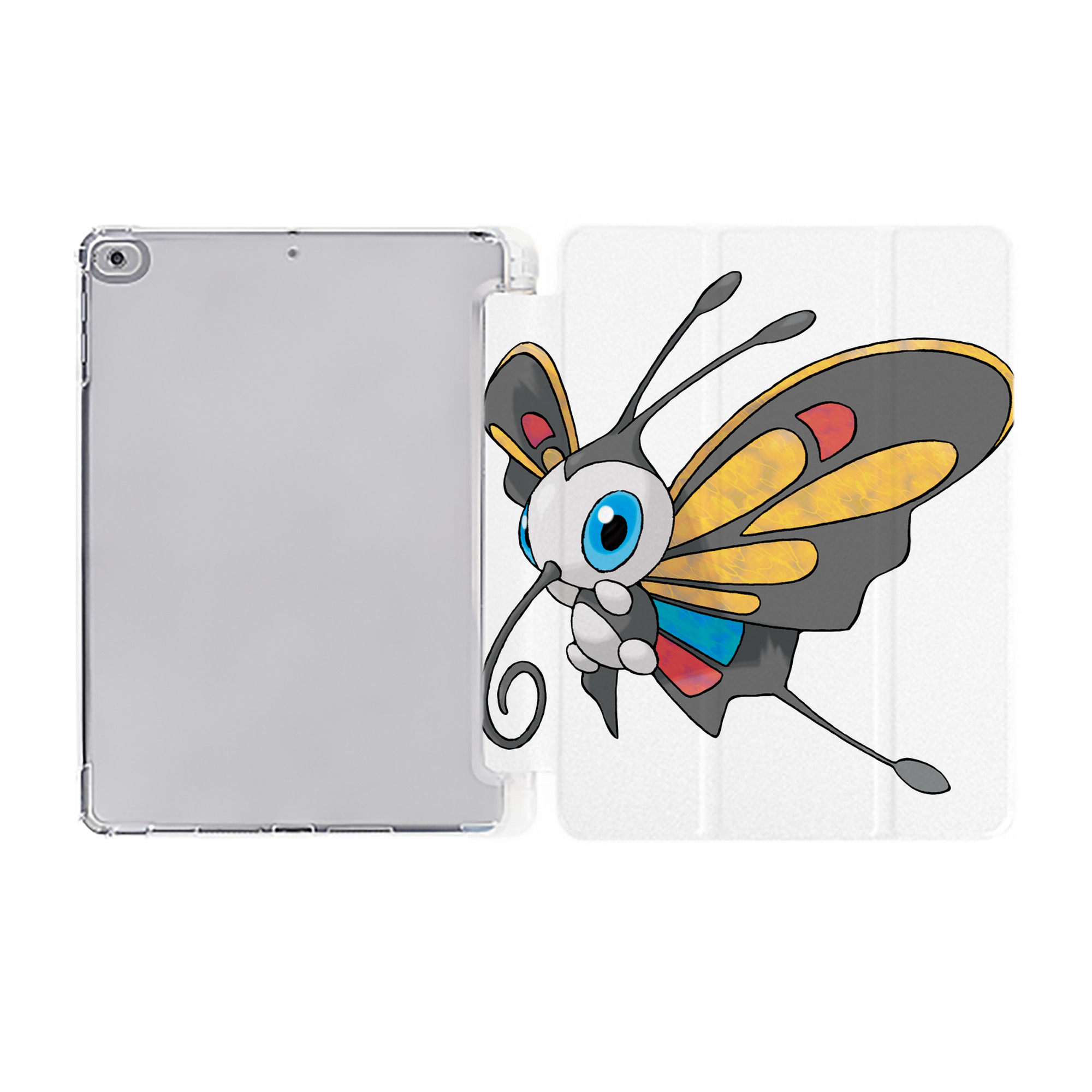 （画像用） ポケットモンスター Pokémon IPad ケース ペン収納付き 三つ折りスタンド PUレザー×シリコン 対応機種9.5/10.5/10.9インチ